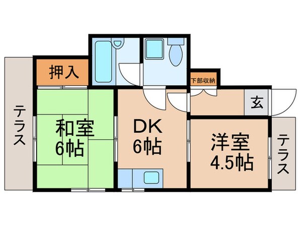 コーポ田中の物件間取画像